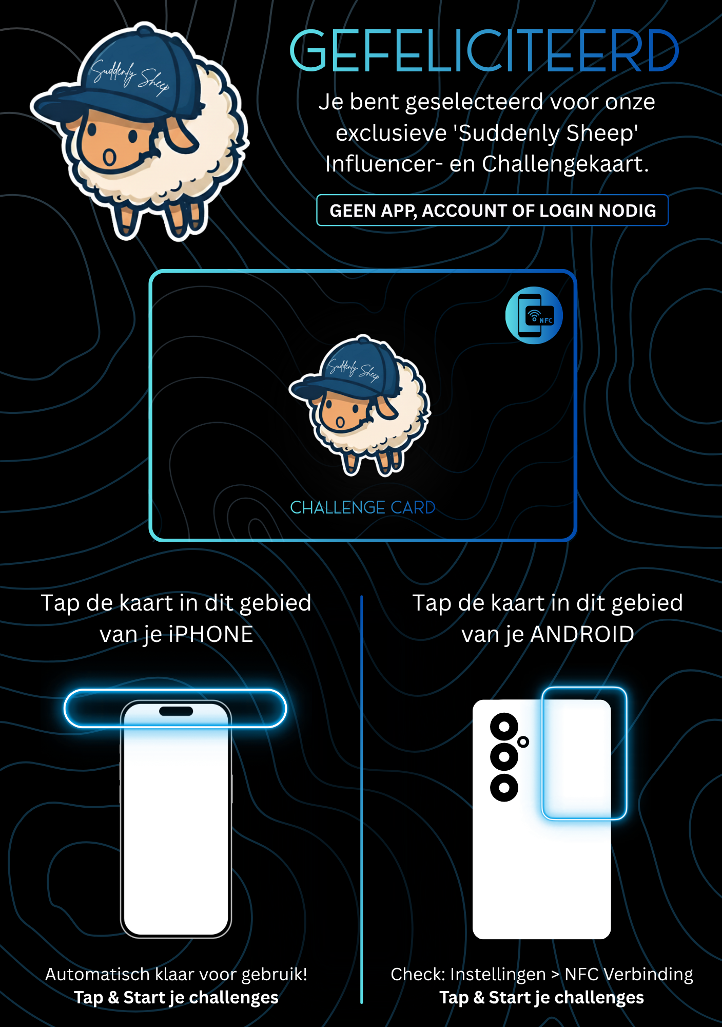 Suddenly Sheep Instruction Card — Front